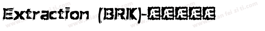 Extraction (BRK)字体转换